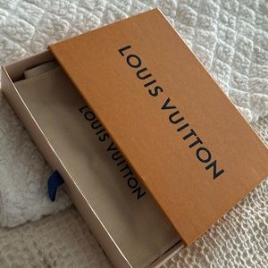 Authentic Louis Vuitton box and dust bag for a long wallet